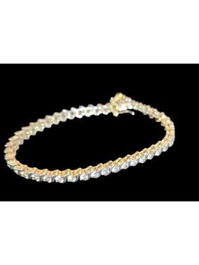 PAJ 925 Sterling Silver Tennis Bracelet With CZ Stones Elegant Design